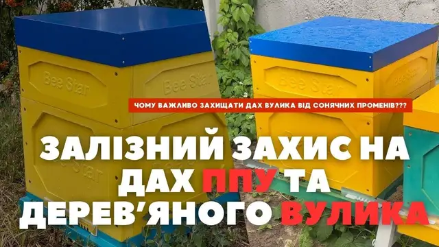 Вбудована мініатюра для Дах металевий фарбований для 10 р. вулика