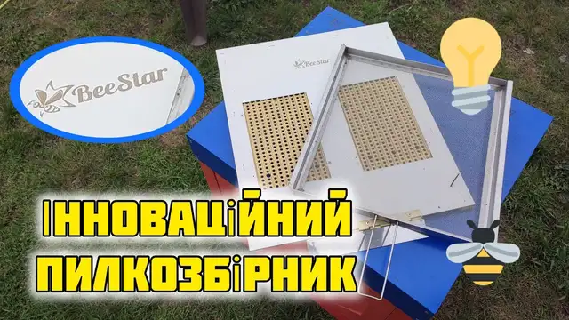 Embedded thumbnail for Пилкозбірник BeeStar для 10-рамкового вулика з нержавіючим вкладишем та лотком